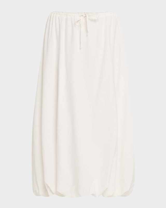 Air Linen Bubble Maxi Skirt